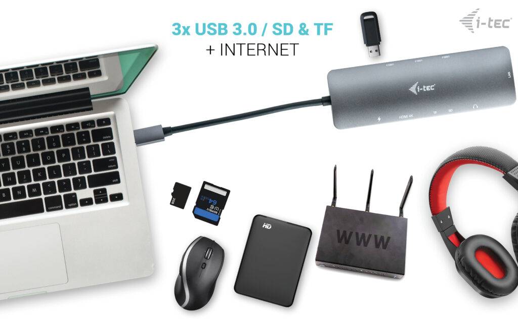 Docking Station i-Tec USB-C Nano Metal 4K HDMI LAN PD - Imagem 12