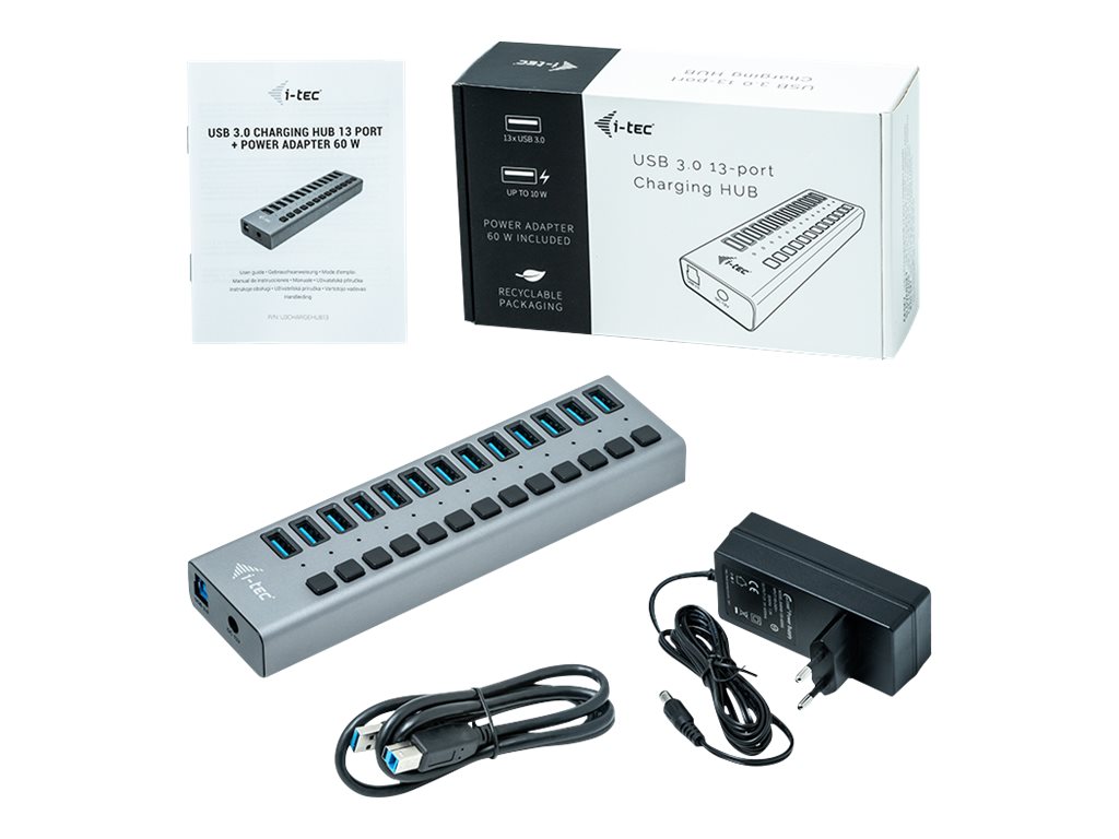 Hub USB de Carregamento i-Tec 13 Portas USB 3.0 60W - Imagem 3