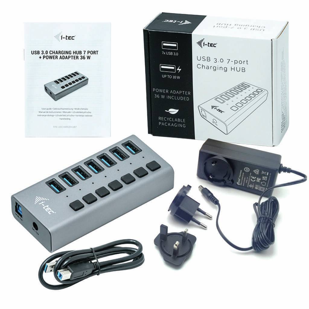 Hub USB Carregamento i-Tec 7 Portas USB 3.0 36W - Imagem 4