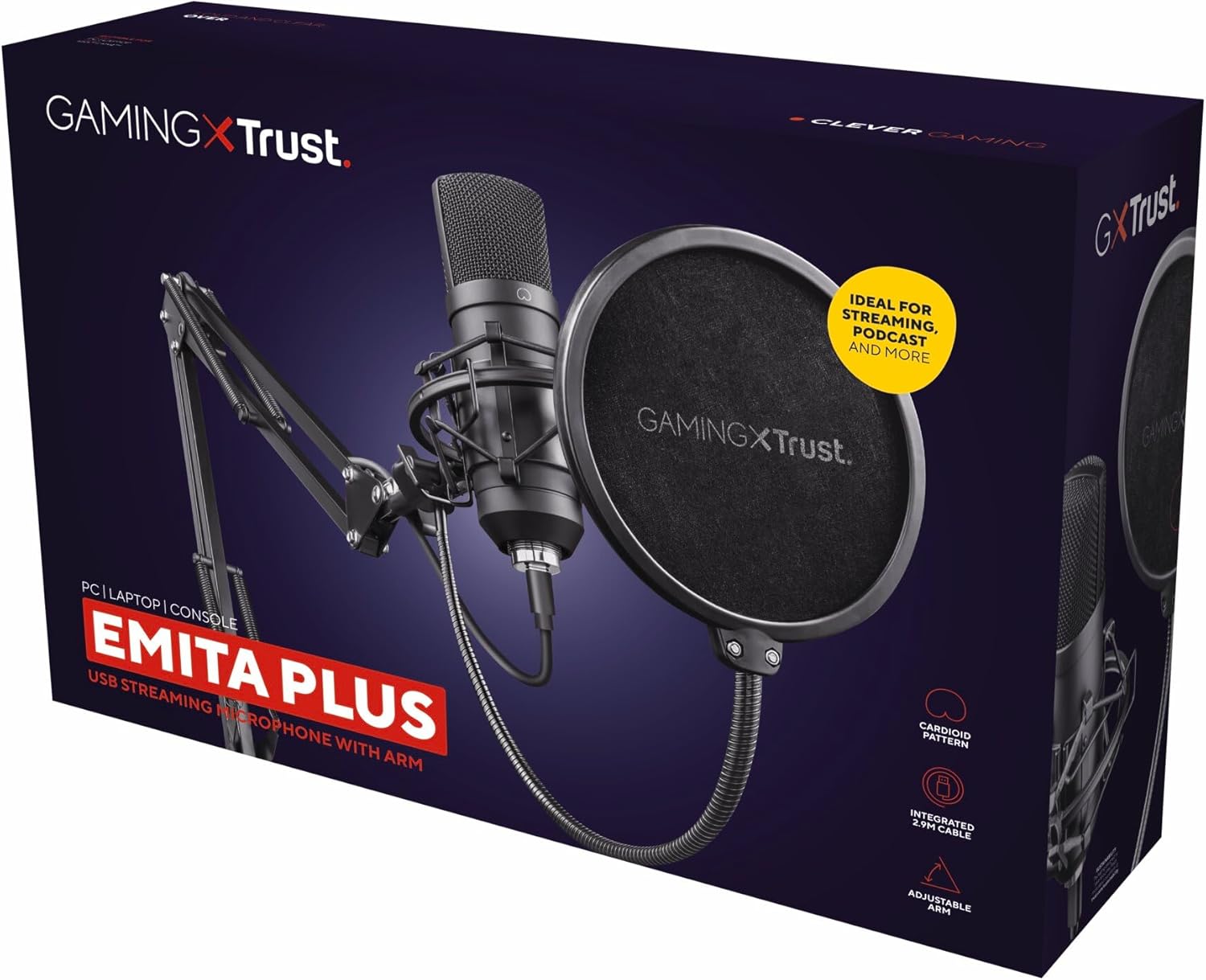 Microfone Trust Gaming GXT 252+ Emita Plus USB - Imagem 13