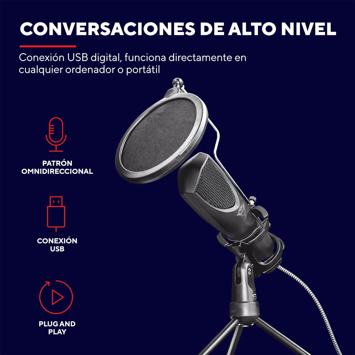Microfone Trust Gaming GXT 232 USB - Imagem 2