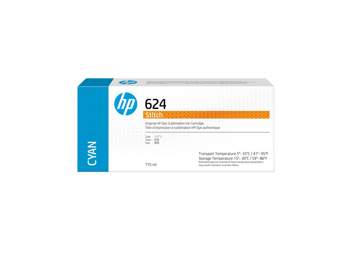 Tinteiro HP 624 Ciano 775ml Original - Imagem 2