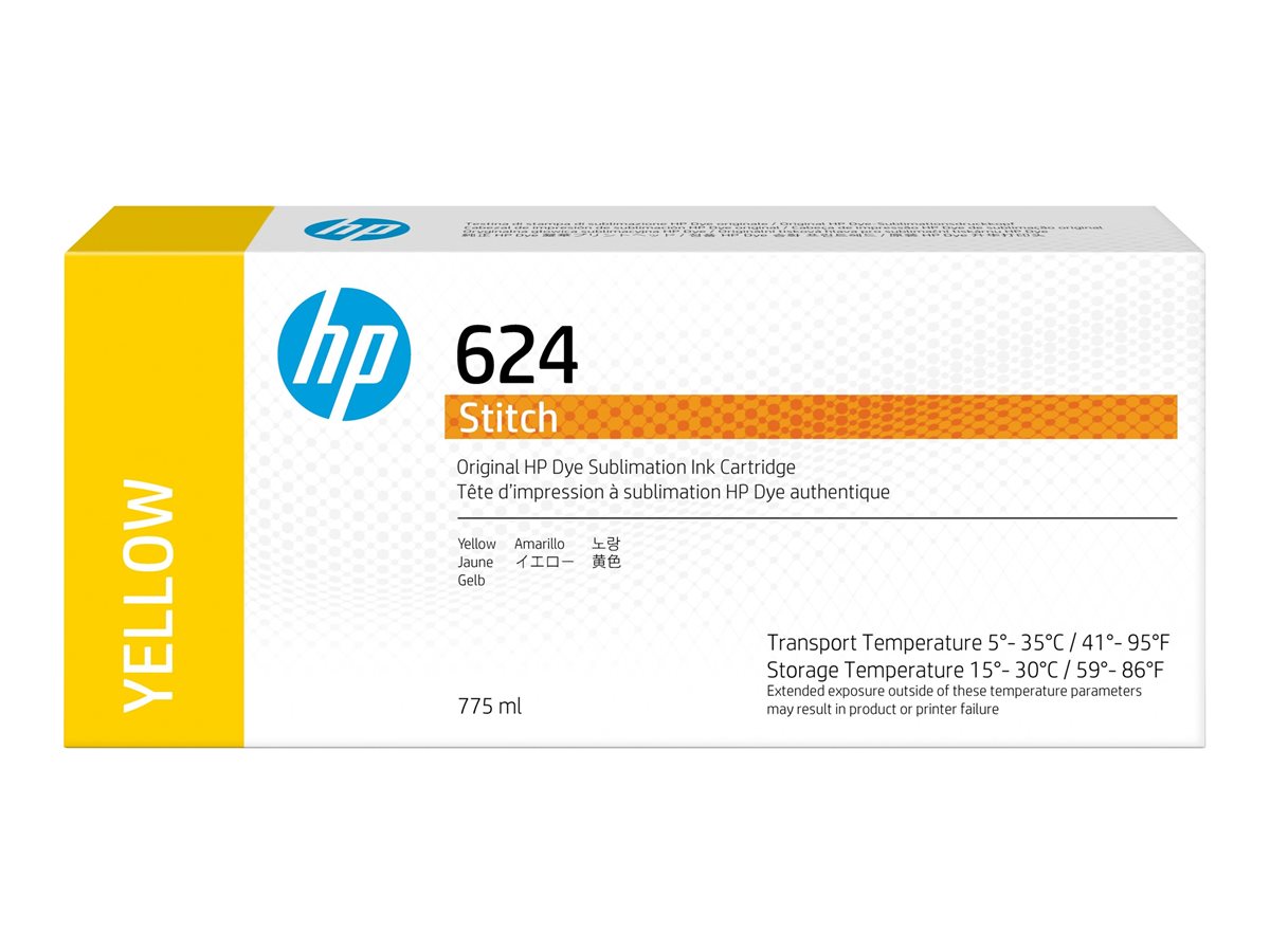 Tinteiro HP 624 Original 775 ml Amarelo - Imagem 2