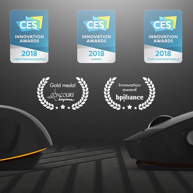 Rato Lexip 3D High Performance CAD e Gaming 12000 DPI 6 Botões Joystick de Polegar Com Fios Preto - Imagem 5