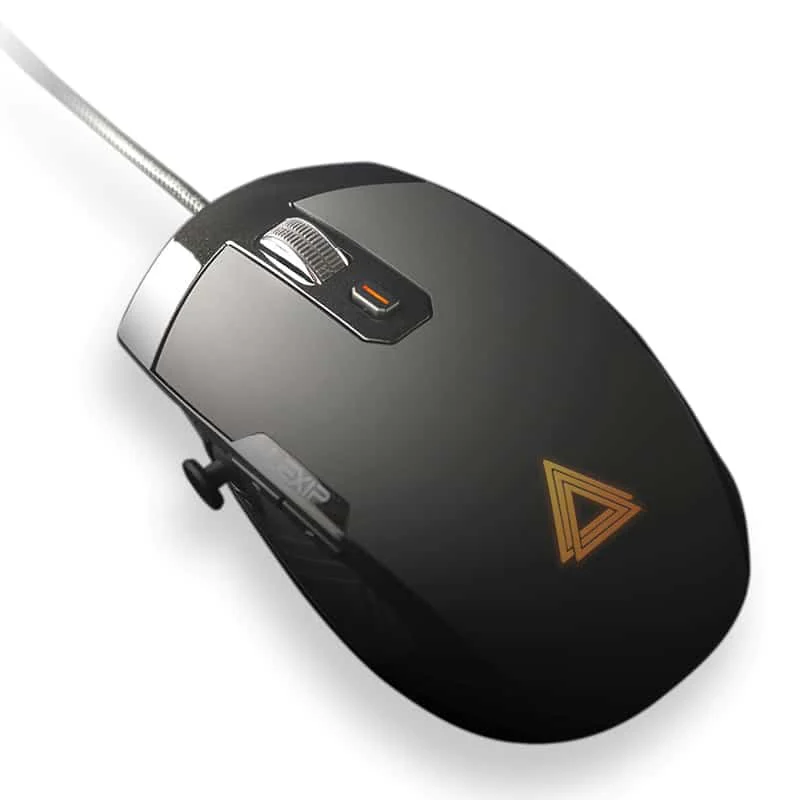 Rato Lexip 3D High Performance CAD e Gaming 12000 DPI 6 Botões Joystick de Polegar Com Fios Preto - Imagem 1