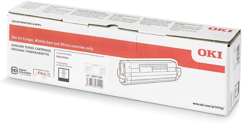 Toner OKI Preto Original C834 / C844 10.000 Páginas - Imagem 3