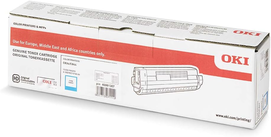 Toner OKI Ciano para Impressoras C834 e C844 - Imagem 3