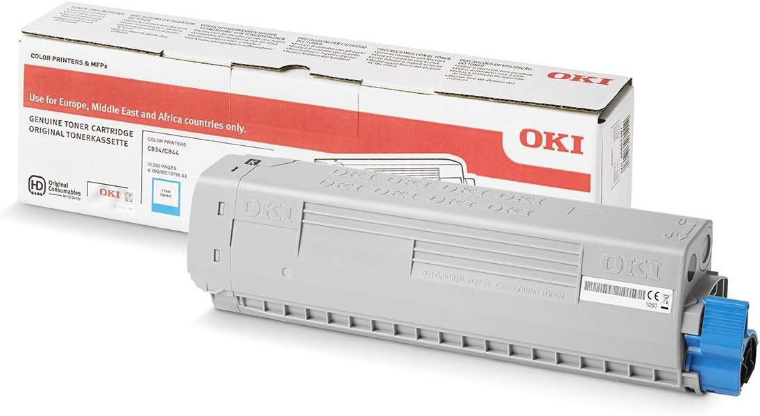 Toner OKI Ciano para Impressoras C834 e C844 - Imagem 1