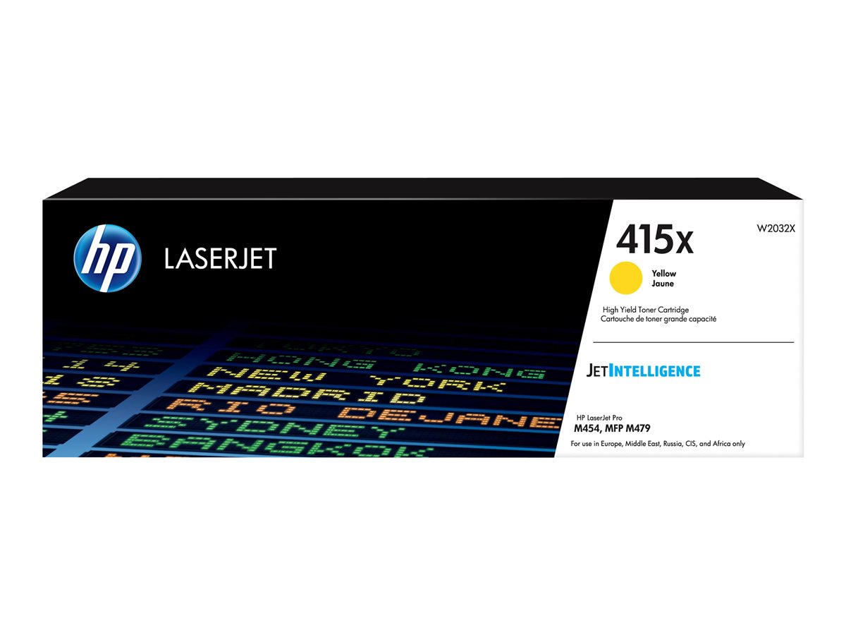 Toner HP 415X Amarelo Alto Rendimento
