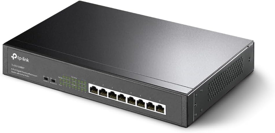 Switch TP-Link TL-SG1008MP 8 Portas Gigabit PoE+ 126W - Imagem 2