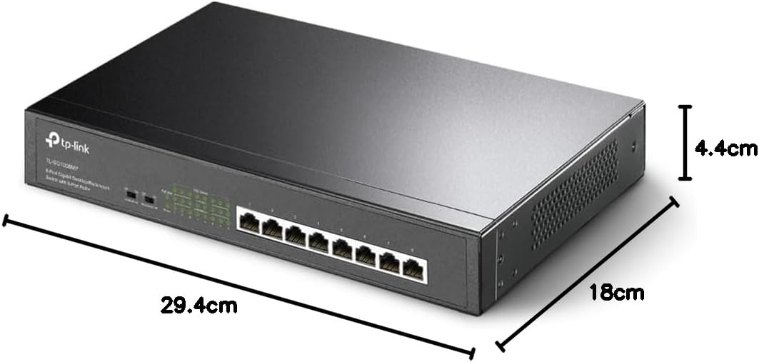 Switch TP-Link TL-SG1008MP 8 Portas Gigabit PoE+ 126W - Imagem 9
