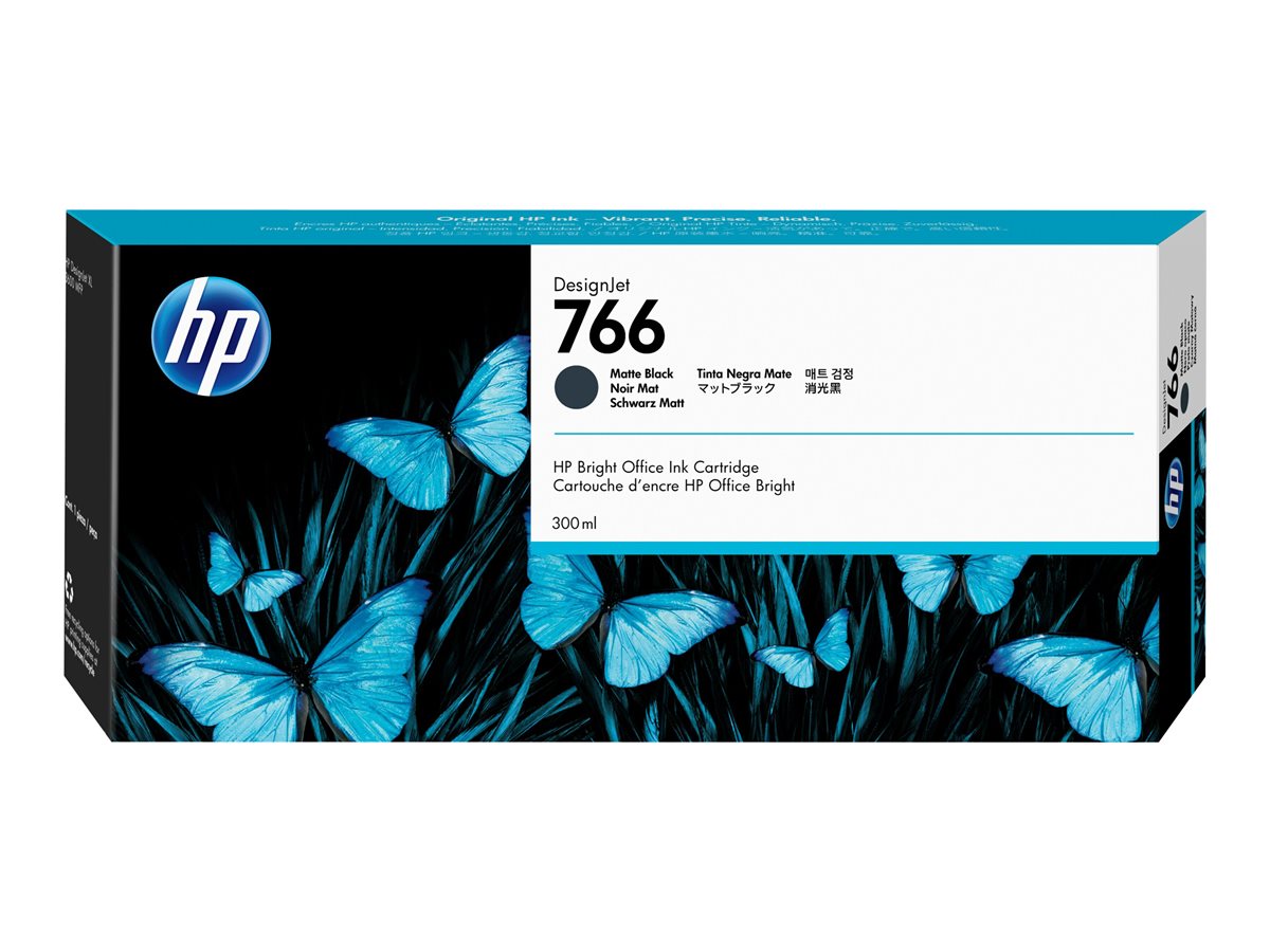 Tinteiro HP 766 Preto Opaco 300ml Original - Imagem 1