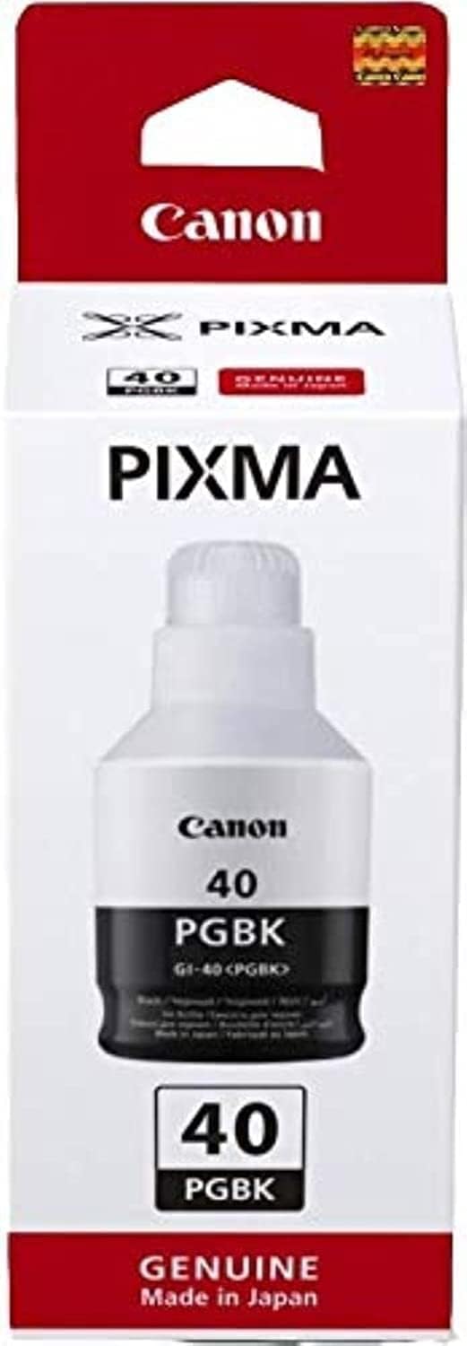 Recarga de Tinta Canon GI-40 PGBK Preto Pigmentado Original para PIXMA G5040 G6040 G7040 GM2040 GM4040 - Imagem 1