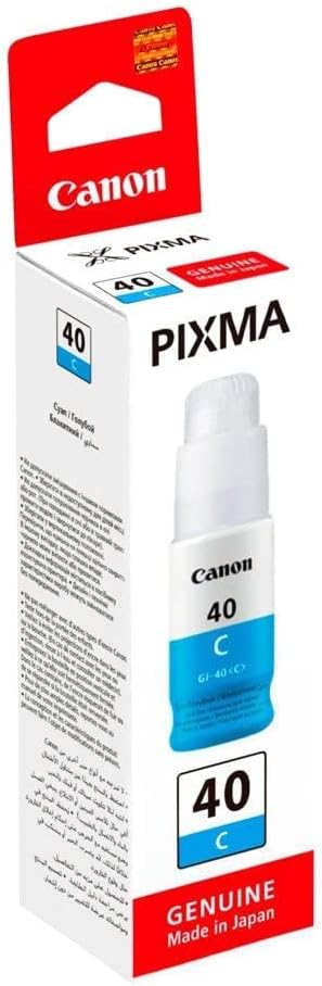 Recarga de Tinta Canon GI-40 C Azul Ciano Original para PIXMA G5040 G6040 G7040 GM2040 GM4040 - Imagem 2
