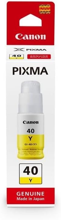 Recarga de Tinta Canon GI-40 Y Amarelo Original para PIXMA G5040 G6040 G7040 GM2040 GM4040 - Imagem 1
