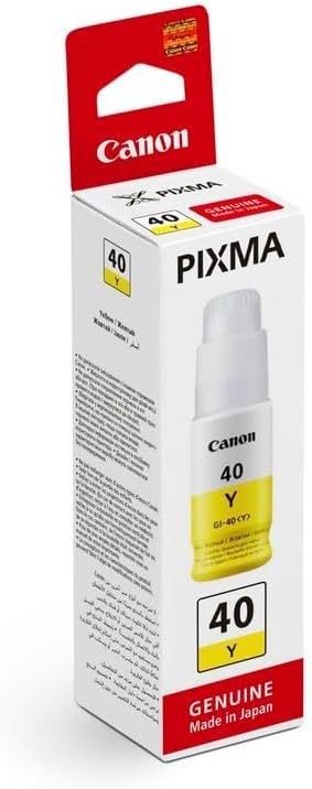 Recarga de Tinta Canon GI-40 Y Amarelo Original para PIXMA G5040 G6040 G7040 GM2040 GM4040 - Imagem 3