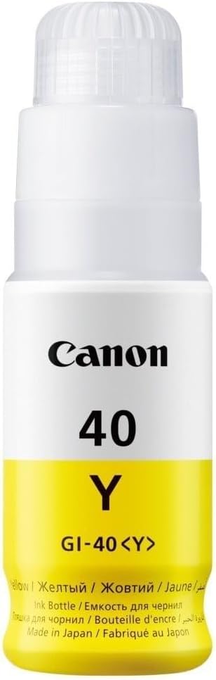 Recarga de Tinta Canon GI-40 Y Amarelo Original para PIXMA G5040 G6040 G7040 GM2040 GM4040 - Imagem 2