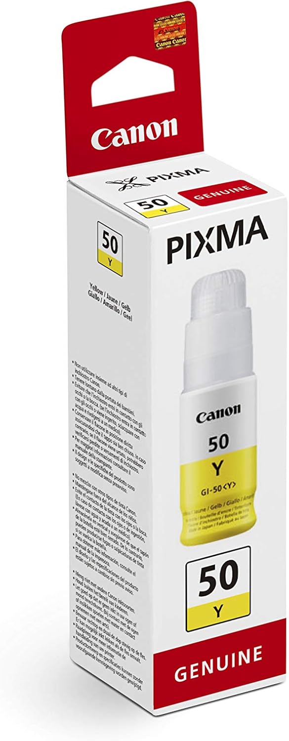 Tinta Canon GI 50 Y Amarelo Original - Imagem 3
