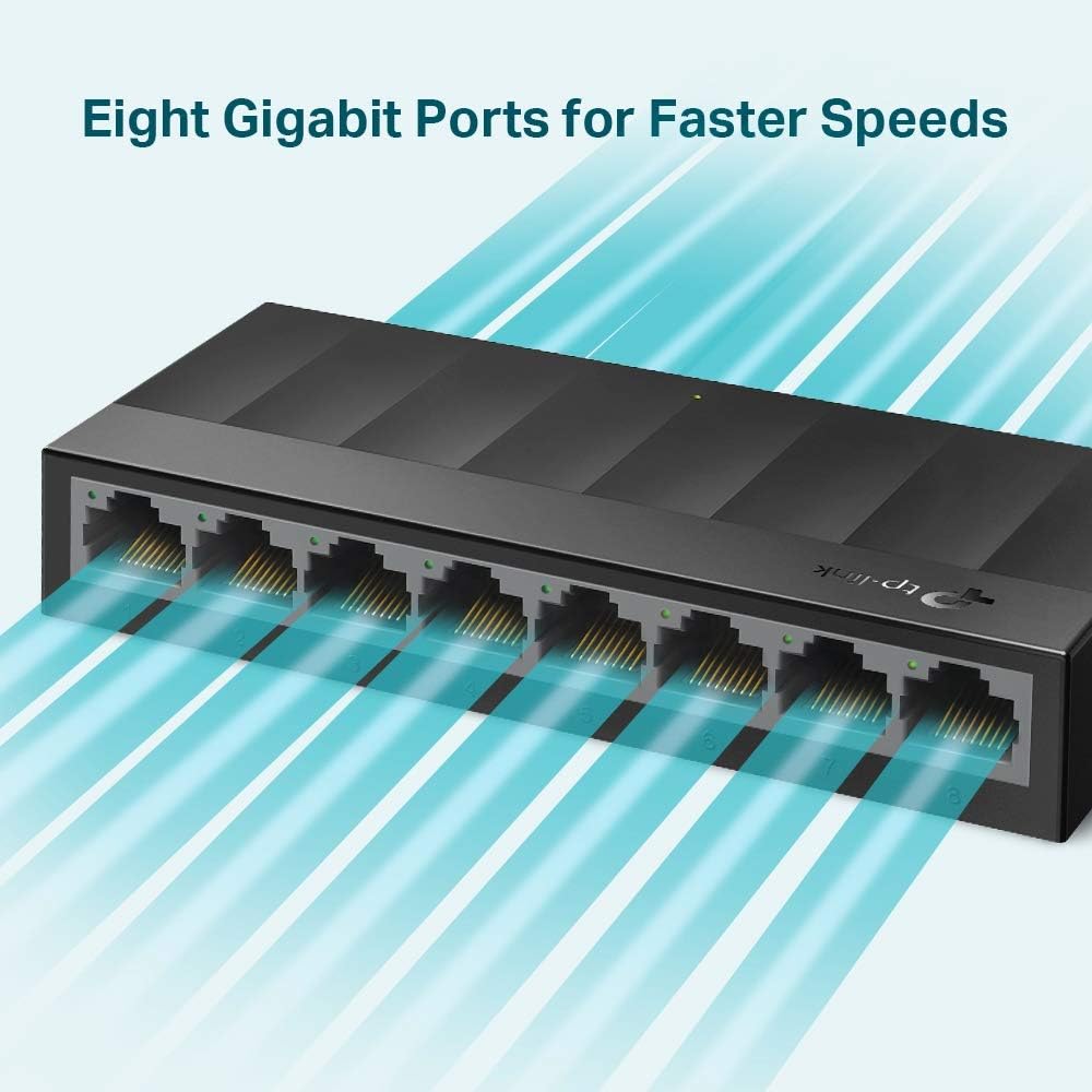 Switch TP-Link LS1008G LiteWave Não Gerido 8 Portas Gigabit - Imagem 3