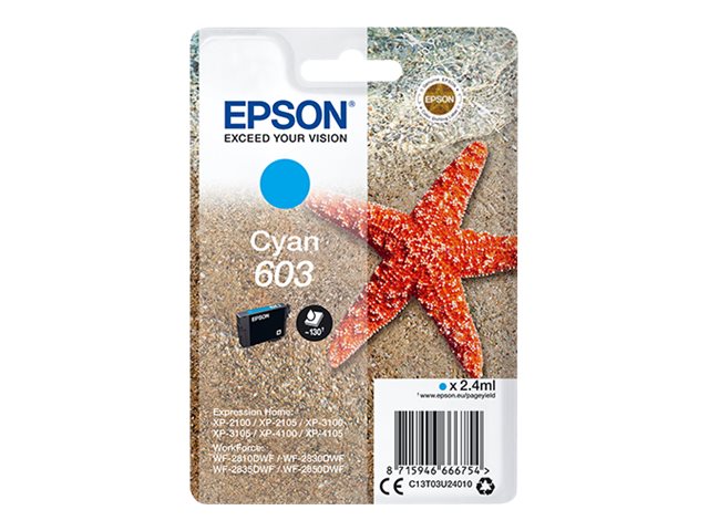 Tinteiro Epson 603 Cyan 2.4ml Original