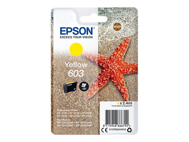 Tinteiro Epson 603 Amarelo Original - Imagem 2