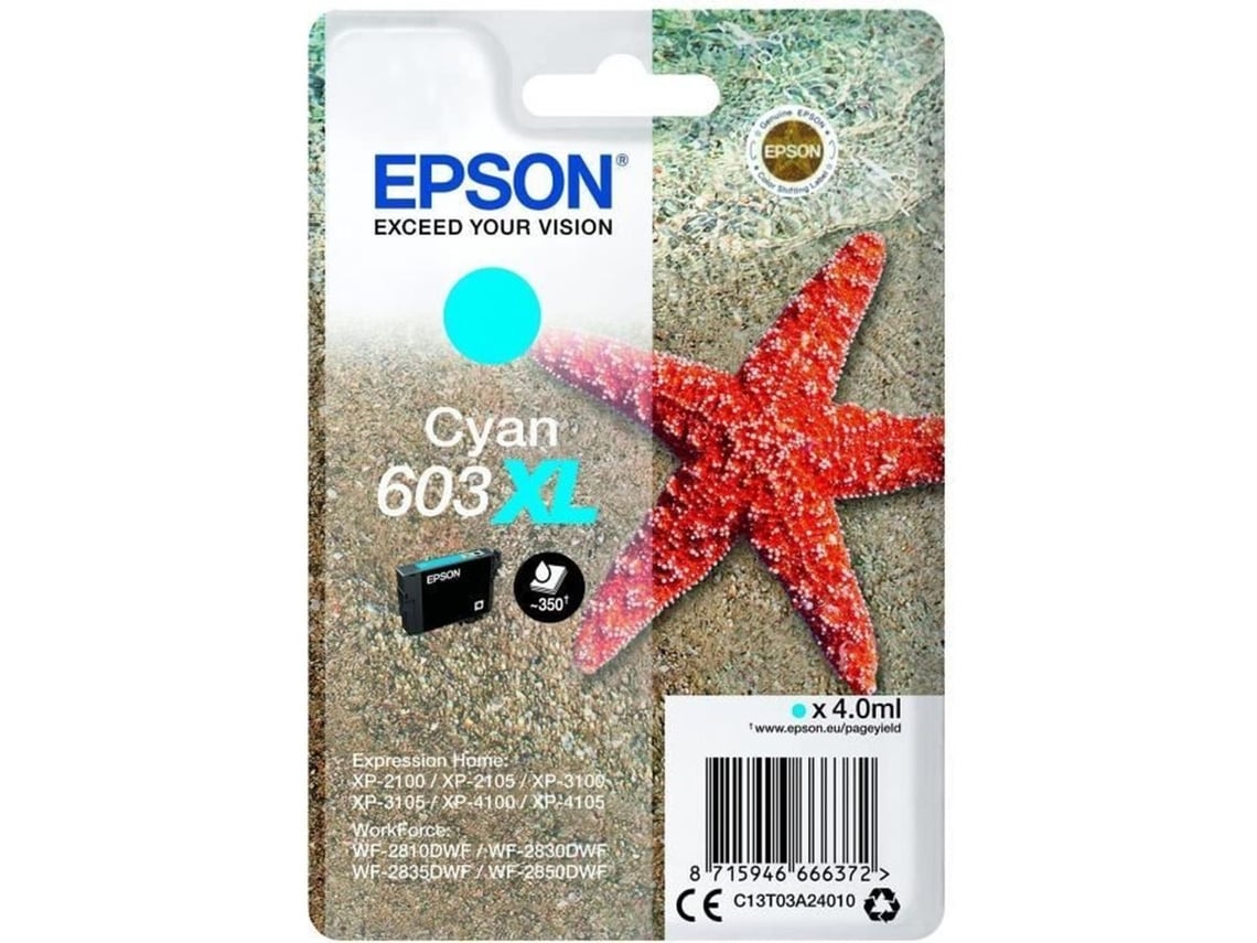 Tinteiro Epson 603XL Cyan XL Original - Imagem 2