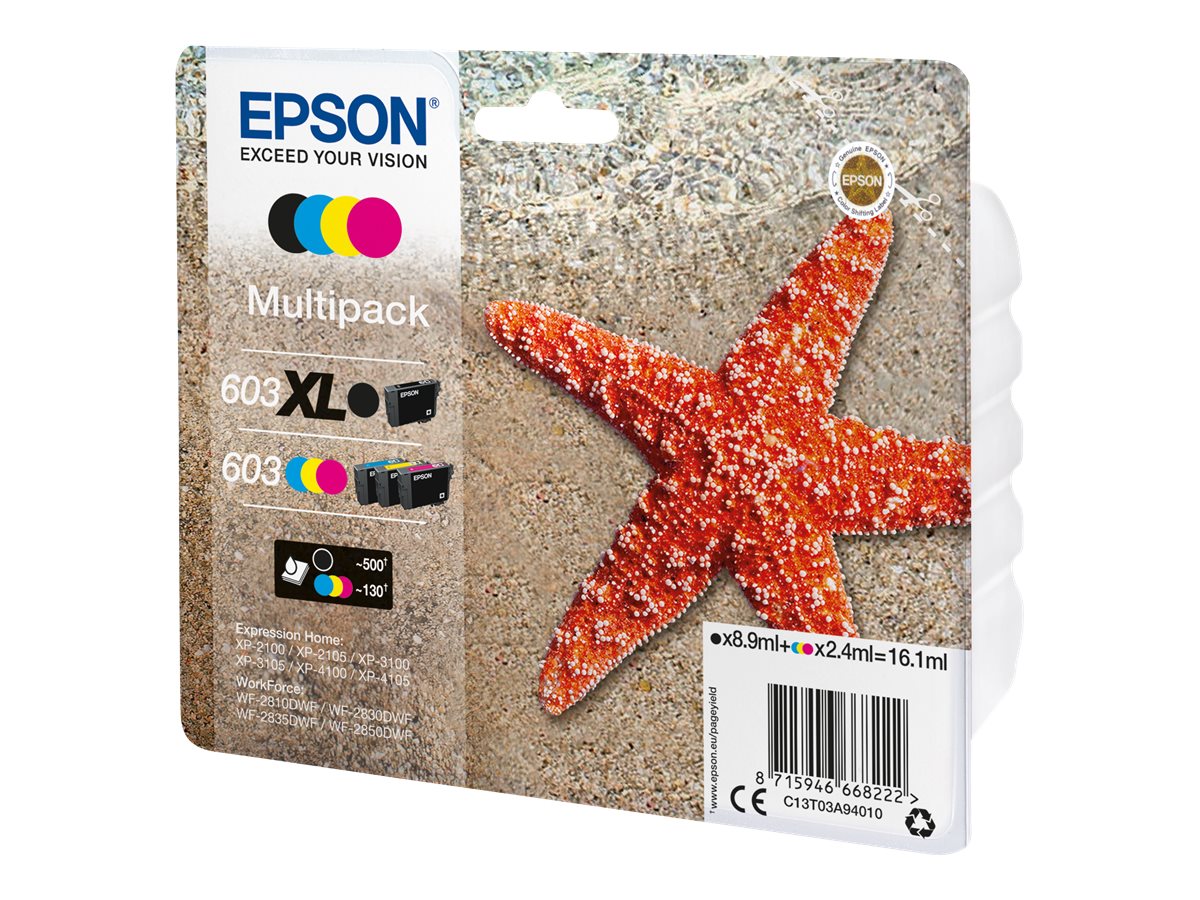Tinteiro Multipack Epson 603 Pack 4 Cores Original - Imagem 2