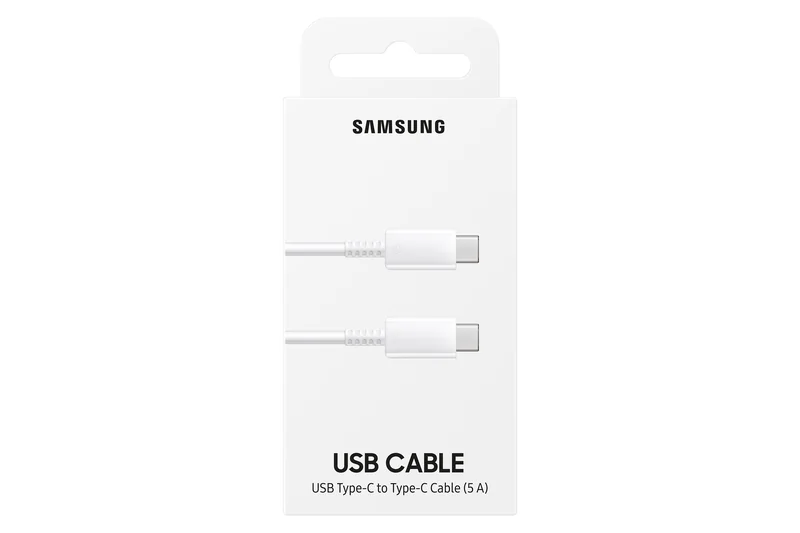 Cabo USB Samsung EP-DN975 USB-C para USB-C 1m 100W 5A Branco - Imagem 4