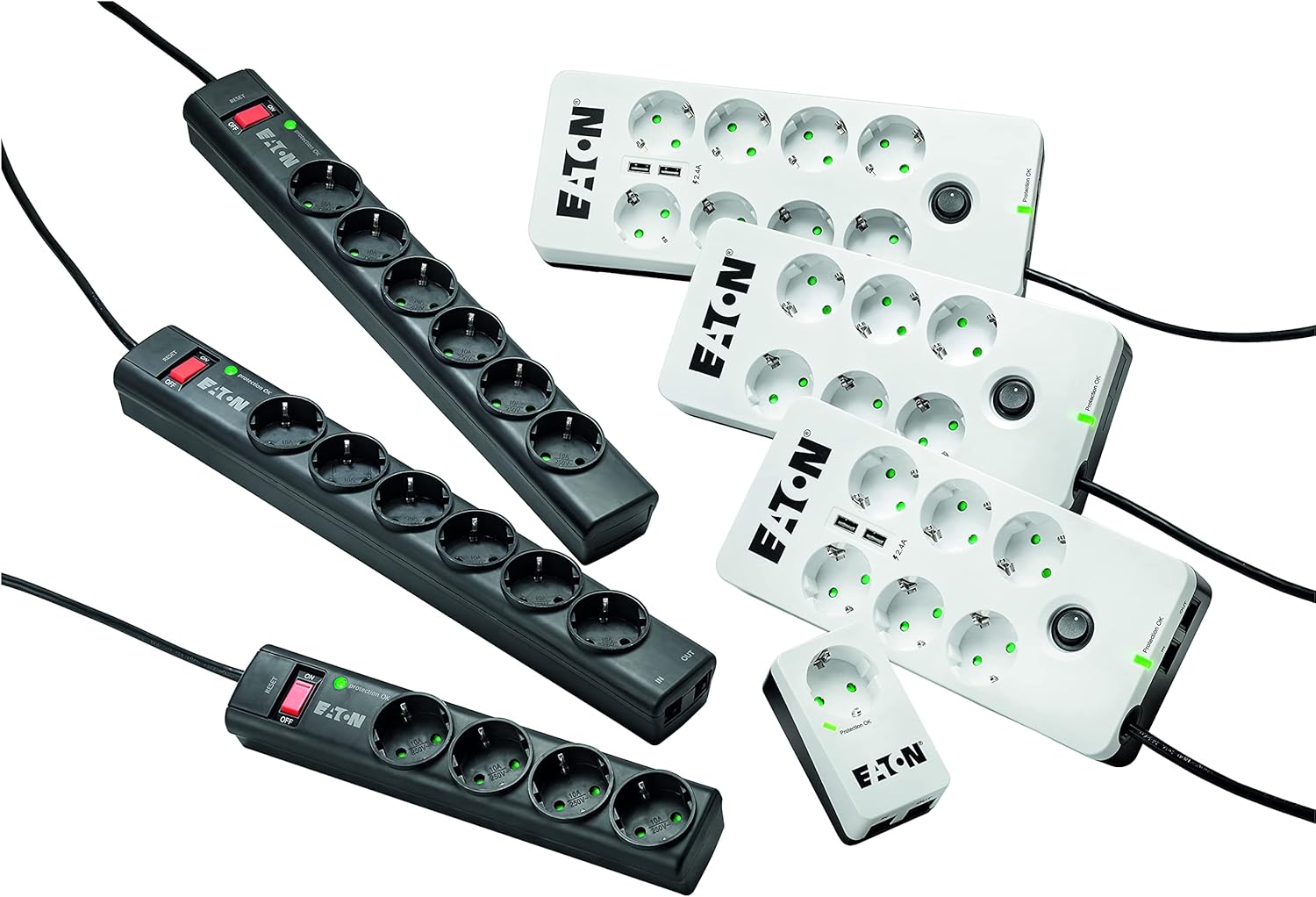 Extensão de Proteção Eaton PS6TD 6 Tomadas Preto - Imagem 6