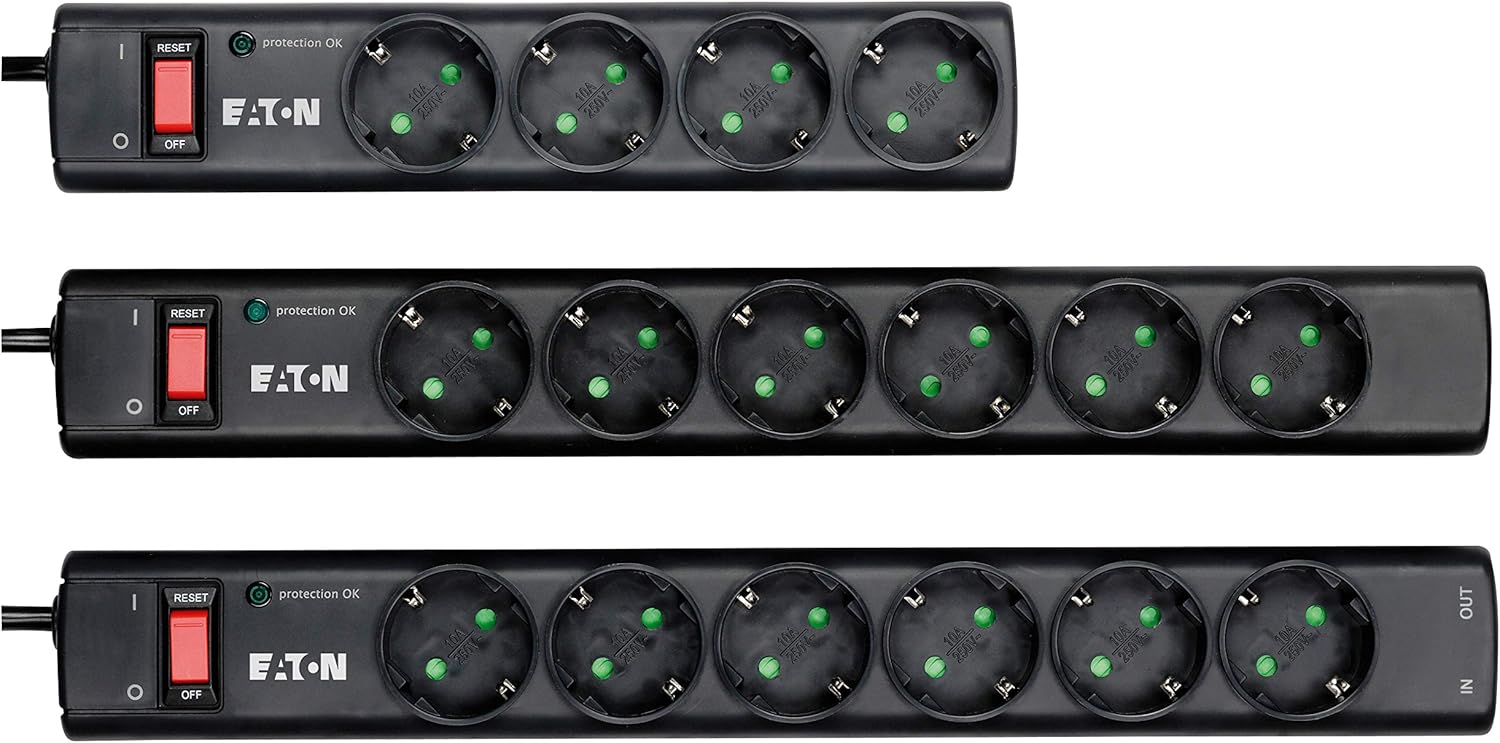 Extensão de Proteção Eaton PS6TD 6 Tomadas Preto - Imagem 4