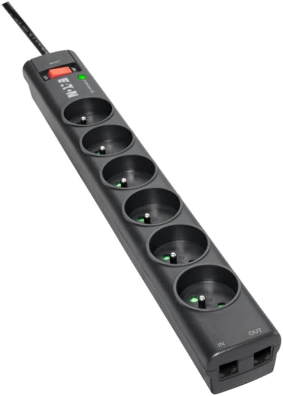Extensão de Proteção Eaton PS6TD 6 Tomadas Preto - Imagem 2