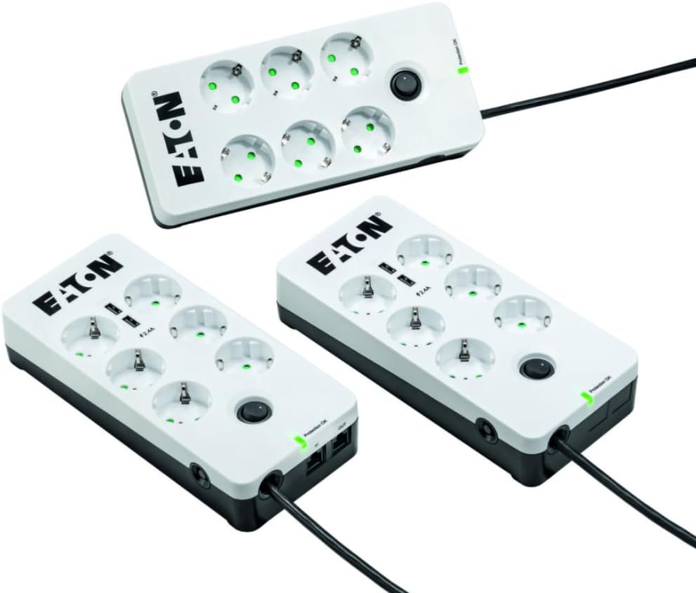 Régua de Proteção Eaton Protection Box 6 Tomadas Branco - Imagem 4