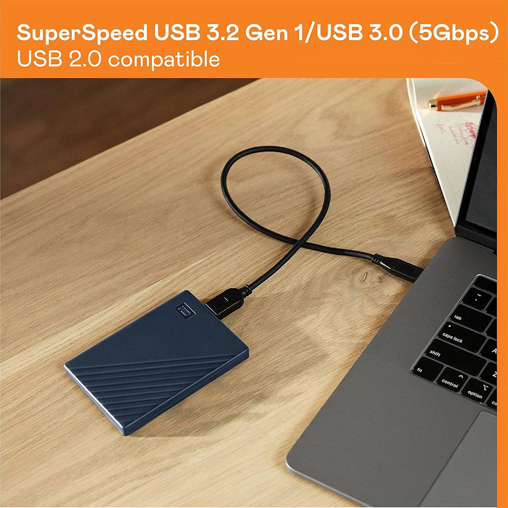Disco Externo WD My Passport Mac 5 TB Azul Noite - Imagem 3