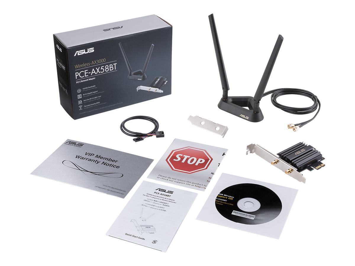 Adaptador Wi-Fi ASUS PCE-AX58BT PCIe Wi-Fi 6 Bluetooth 5.0 - Imagem 5