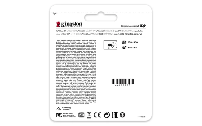 Cartão de Memória KINGSTON 128GB SDXC Canvas Select Plus 100R UHS-I U3 V30 Classe 10 - Imagem 4