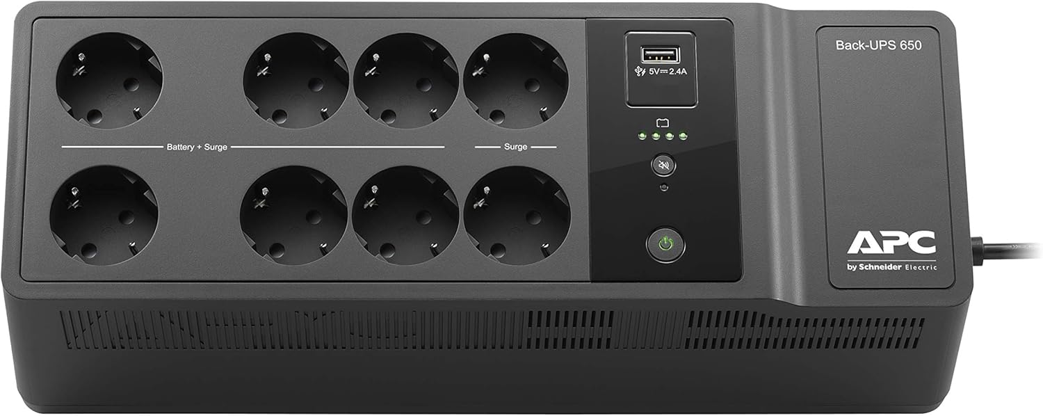 UPS APC Back-UPS BE650G2-GR 650VA 400W Preto - Imagem 2