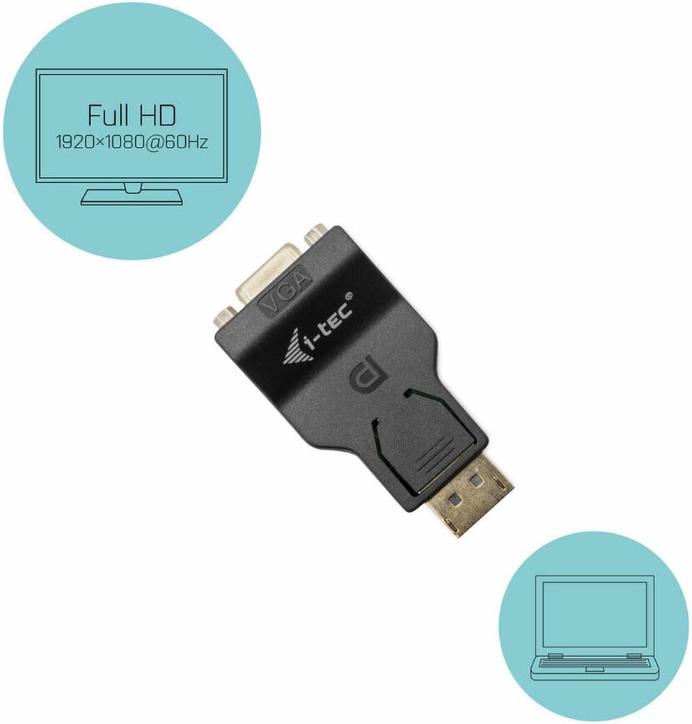 Adaptador i-Tec DisplayPort para VGA 1080p - Imagem 3