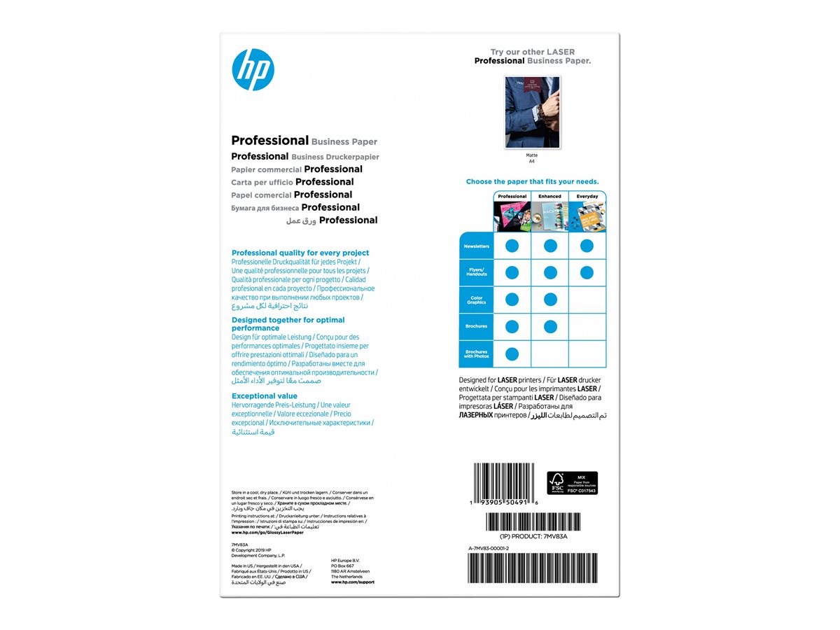 Papel Fotográfico HP Professional Brilhante A4 150 Folhas - Imagem 2