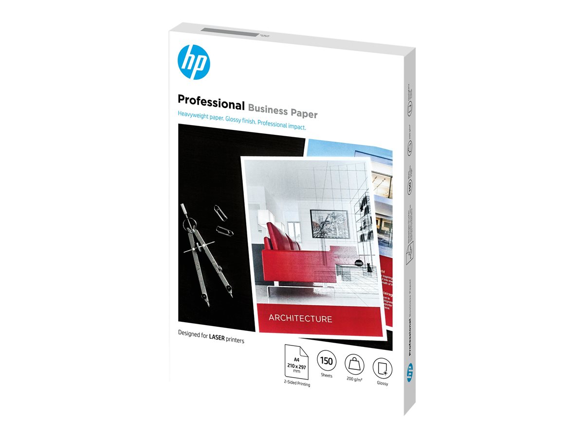 Papel Fotográfico HP Professional Brilhante A4 150 Folhas
