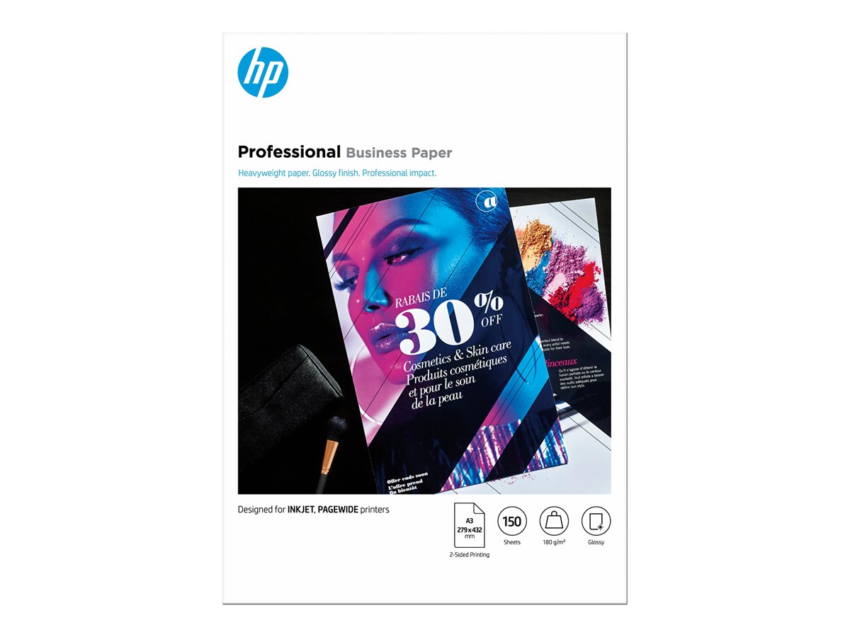 Papel Fotográfico HP Professional Brilhante A3 150 folhas - Imagem 3