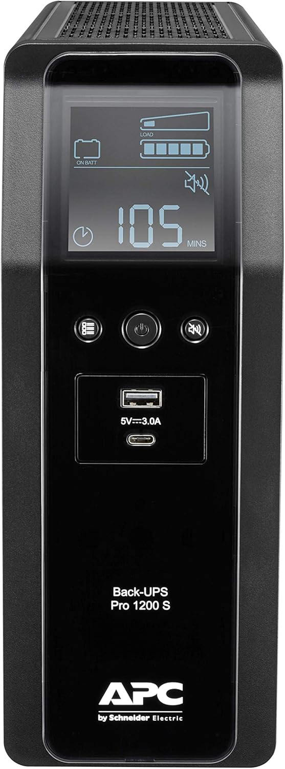 UPS APC Back-UPS Pro BR1200SI 1200 VA USB Preto - Imagem 2