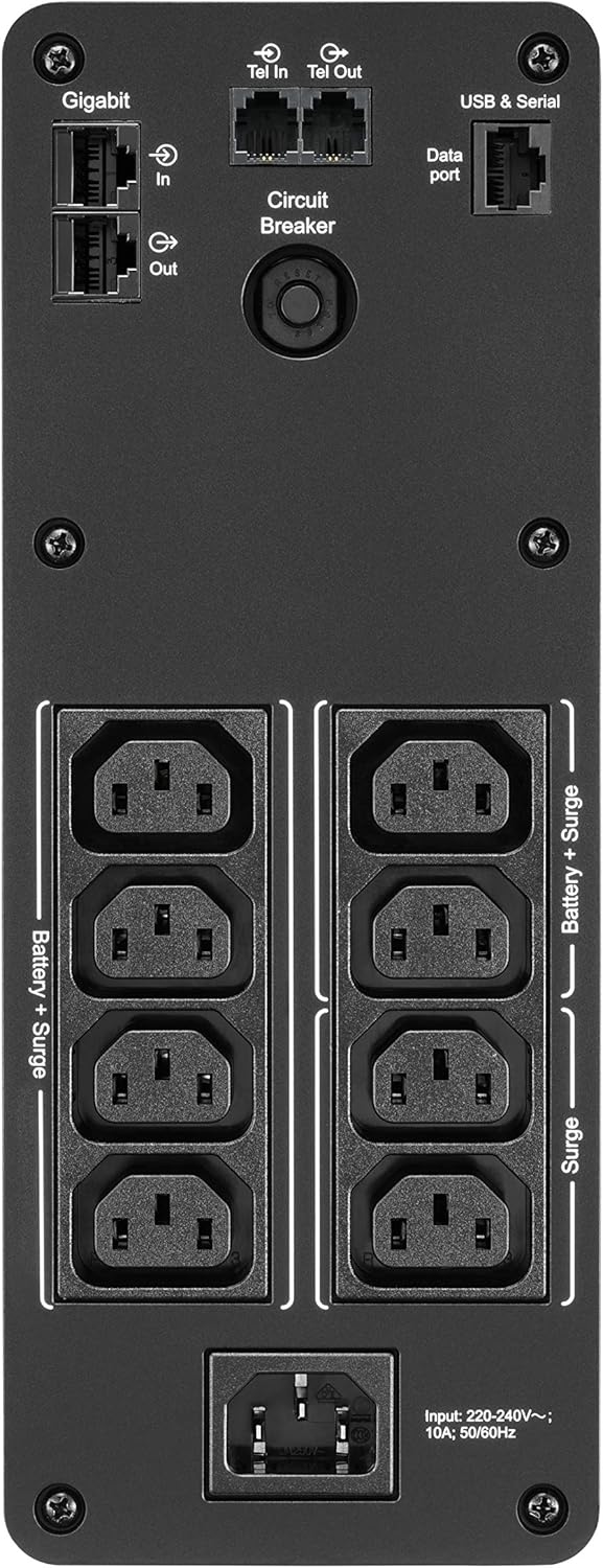 UPS APC Back-UPS Pro BR1200SI 1200 VA USB Preto - Imagem 3