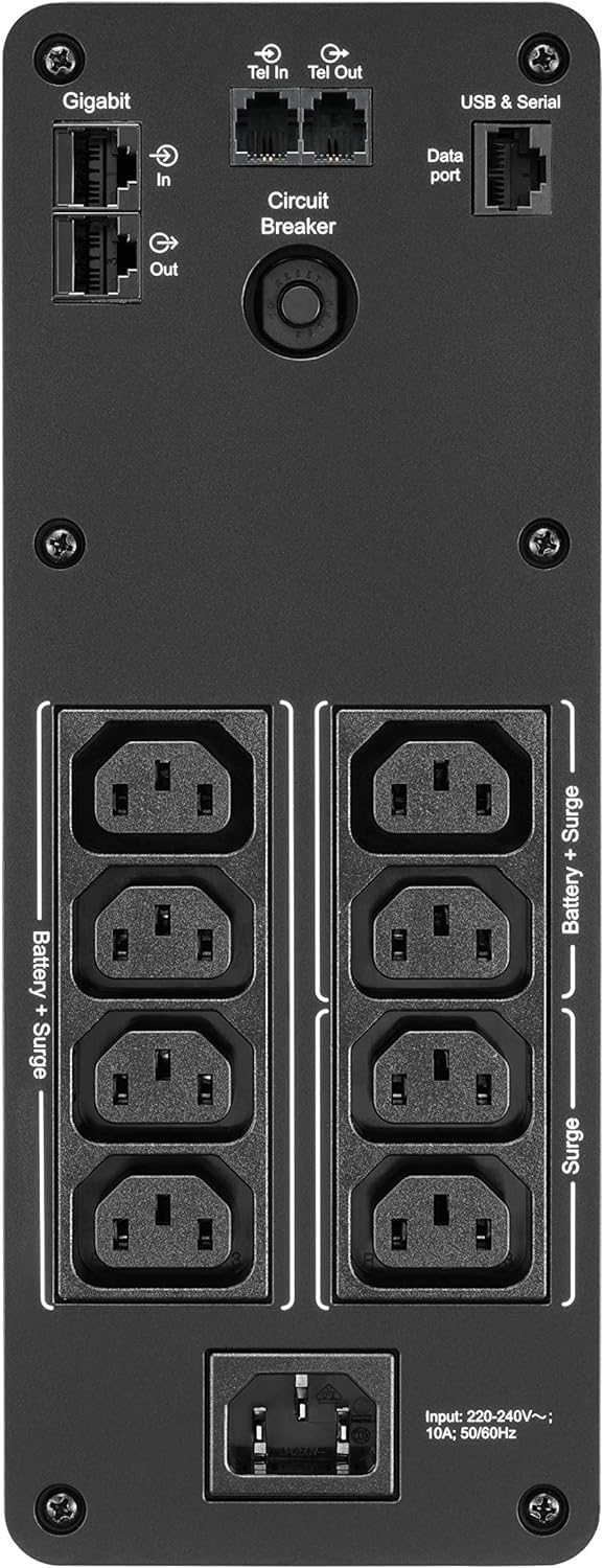 UPS APC BackUPS Pro BR1600SI 1600VA Preto - Imagem 4