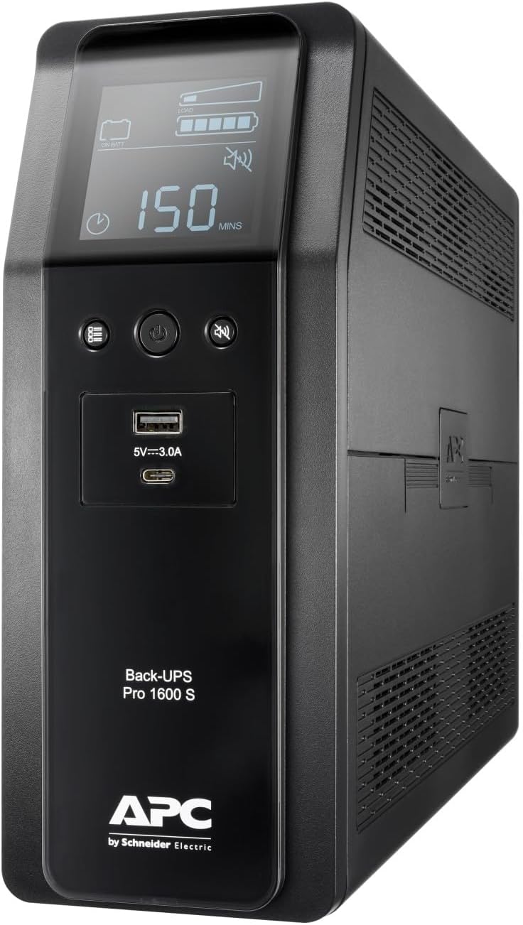 UPS APC BackUPS Pro BR1600SI 1600VA Preto - Imagem 1