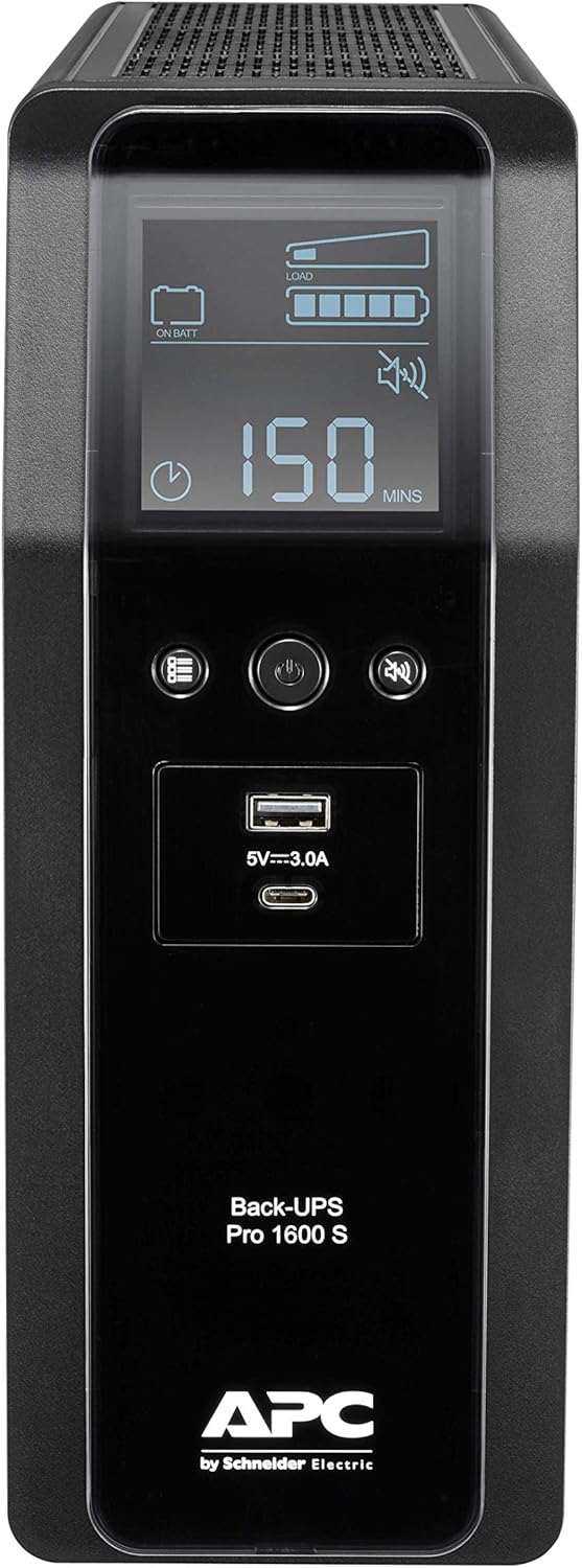 UPS APC BackUPS Pro BR1600SI 1600VA Preto - Imagem 2