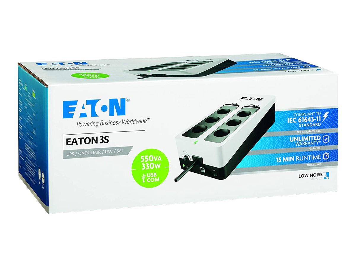 UPS Eaton 3S 550 550VA 6 Tomadas USB