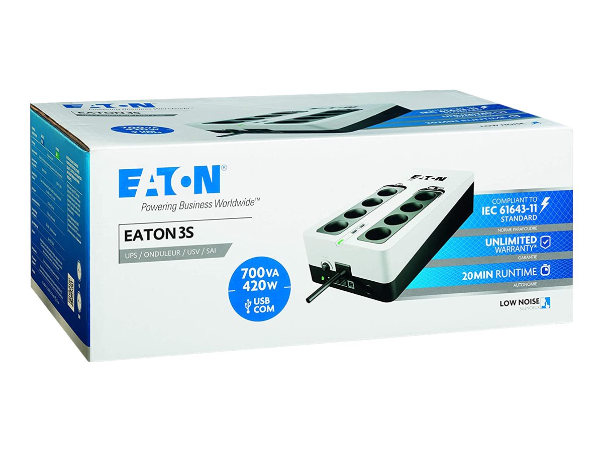 UPS Eaton 3S 700 700VA 8 Tomadas USB