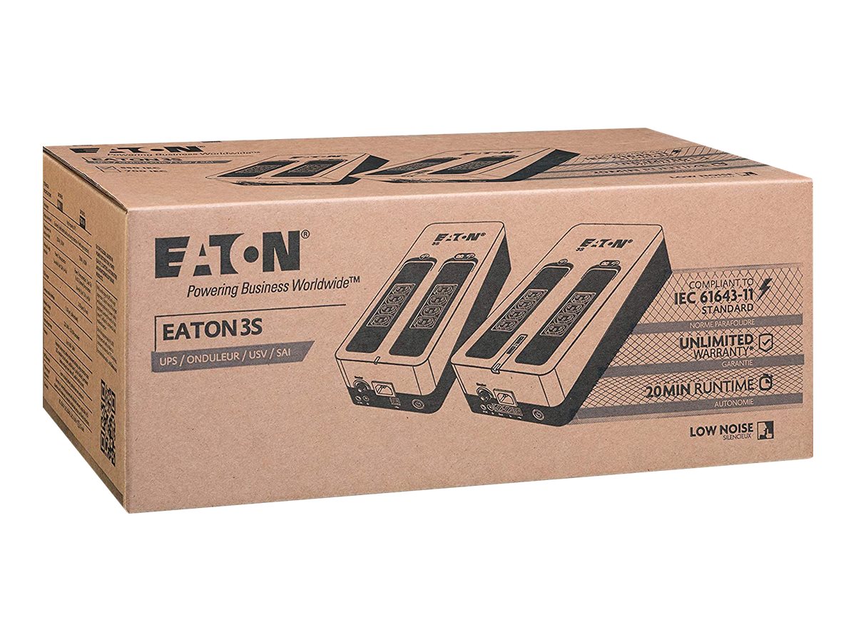 Fonte de Alimentação Ininterrupta Eaton 3S 700 700VA 420W USB 8 Saídas