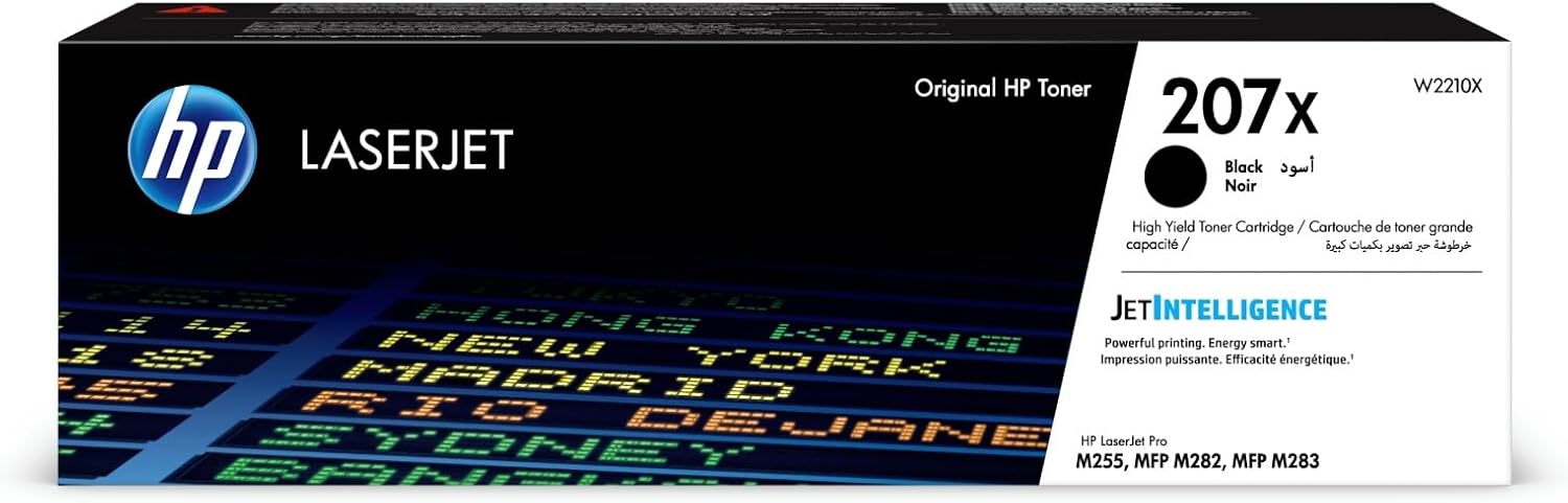 Cartucho Toner HP 207X Preto Alto Rendimento