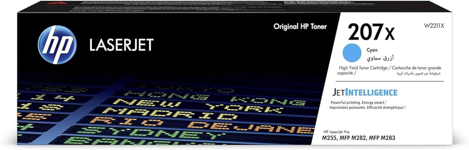 Cartucho de Toner HP 207X Cyan Alto Rendimento Original